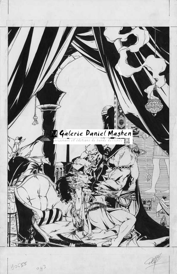 belle et la bête - Djillali Defali - Encre de Chine - 178