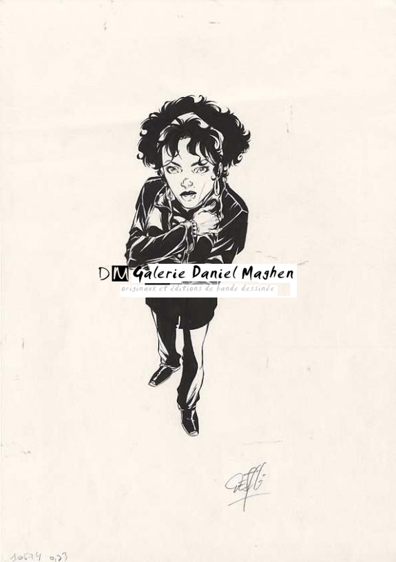 noir et blanc - Djillali Defali - Encre de Chine - 176