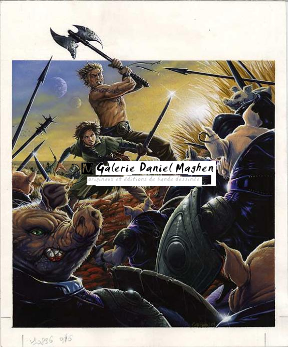 tessa et lomfor t01 couv - Stéphane Collignon - Encre de Chine et encre de couleur sur papier - 172