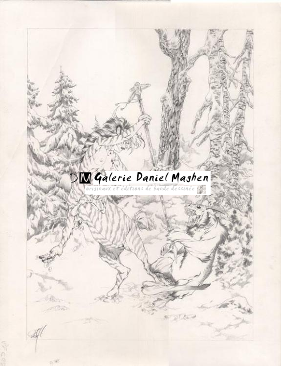 centaure - Djillali Defali - Mine de plomb sur papier - 167