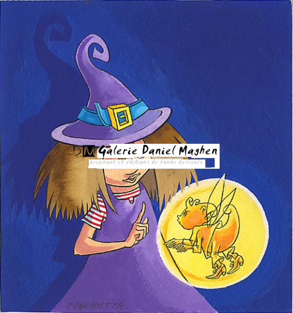 zelie - Cécile Chicault - Encre de couleur et mine de plomb sur papier - 123