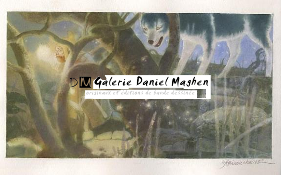 loup - Andréï Arinouchkine - Aquarelle sur papier - 2369