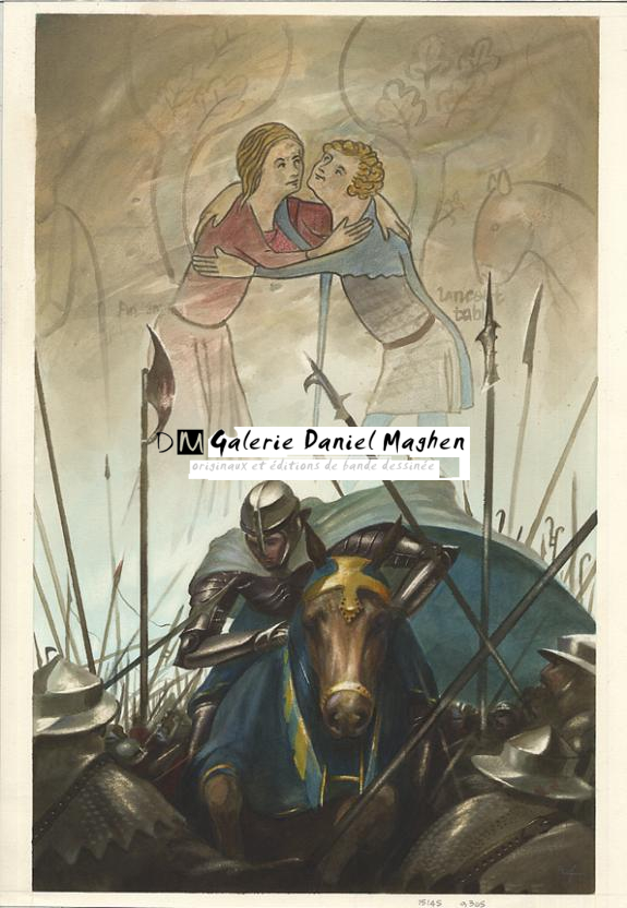 bataille + fresque p54 - Armel Gaulme - Aquarelle sur papier - 1641