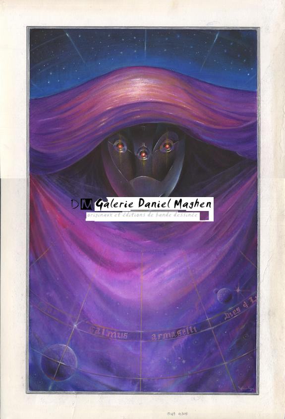 couv revue solaris (perso violet) - Armel Gaulme - Aquarelle sur papier - 253