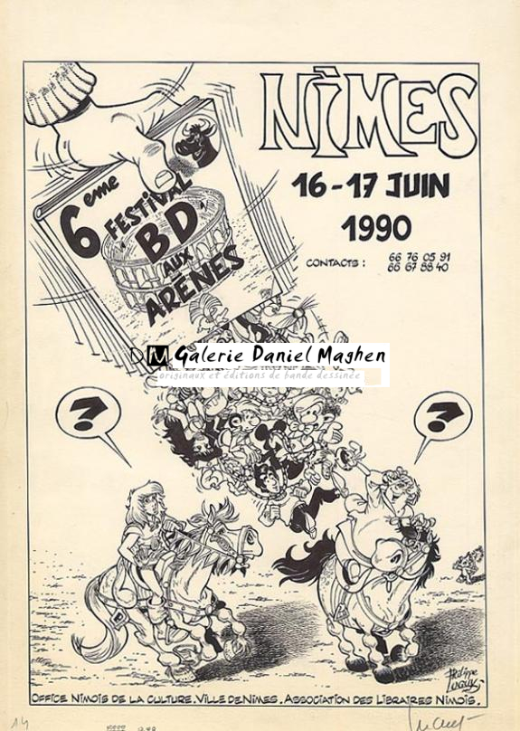 Affiche festival de nîmes - Philippe Luguy - 255