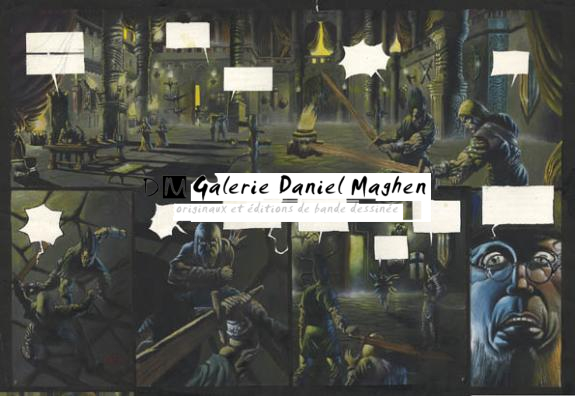 double page 5 et 6 - Jean-François Martinez - Encre de Chine et encre de couleur sur papier - 261