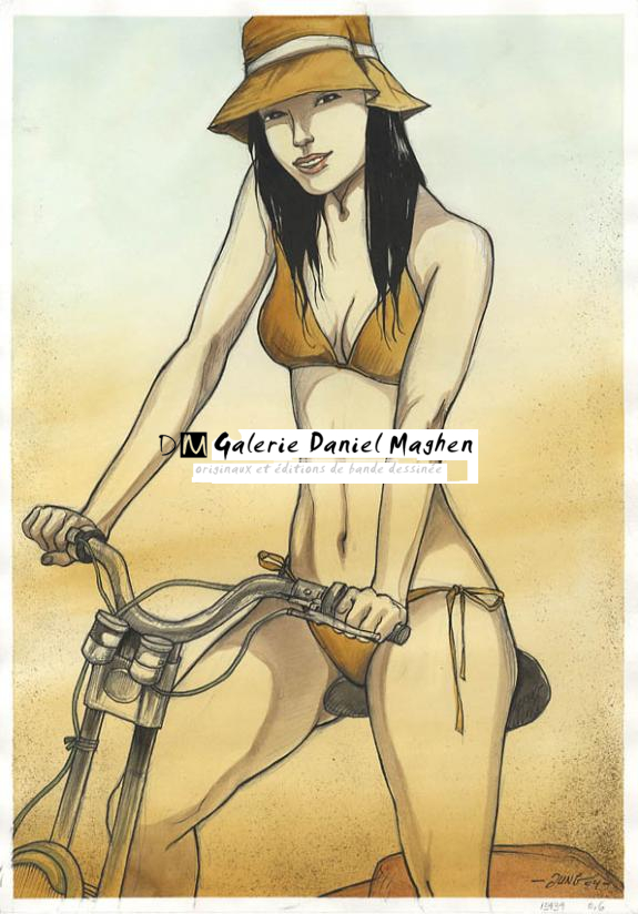 femme à vélo - Jung - 290