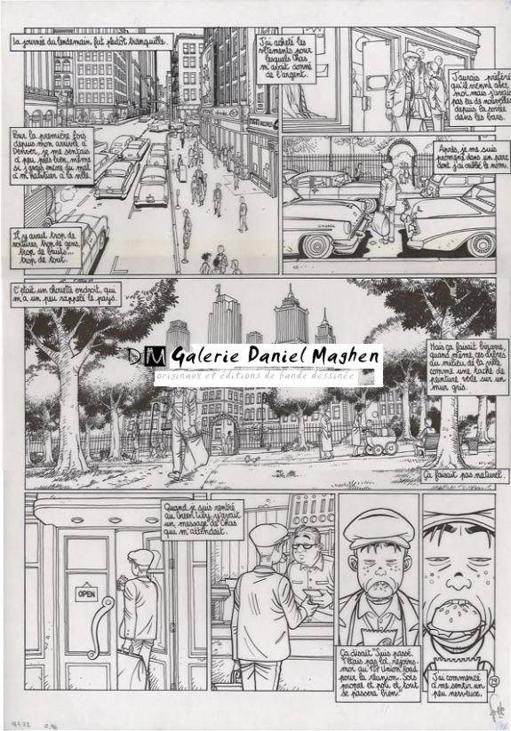 p29 sur calque+ bleu+ un crayonné - Fred Simon - 304