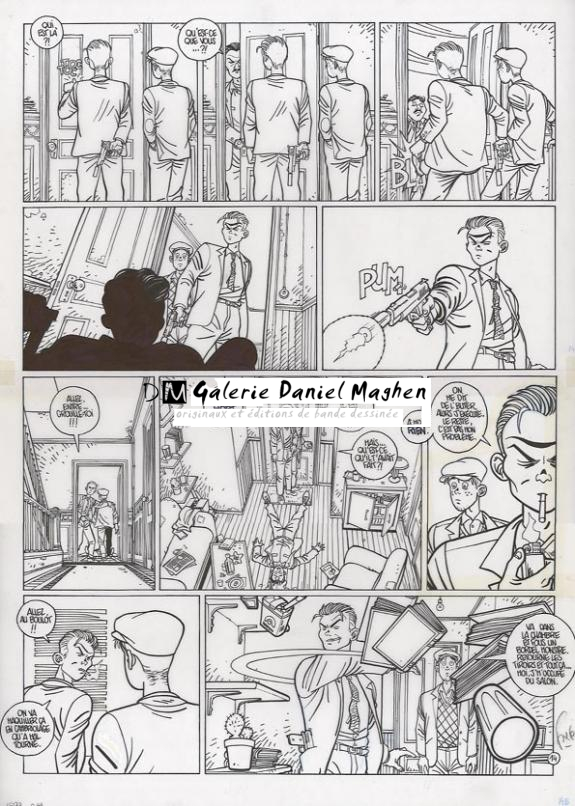 p14 sur calque+ bleu+ un crayonné - Fred Simon - 306