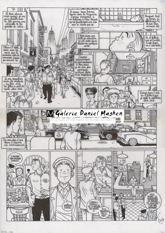 p26 sur calque+bleu+ un crayonné - Fred Simon - 307