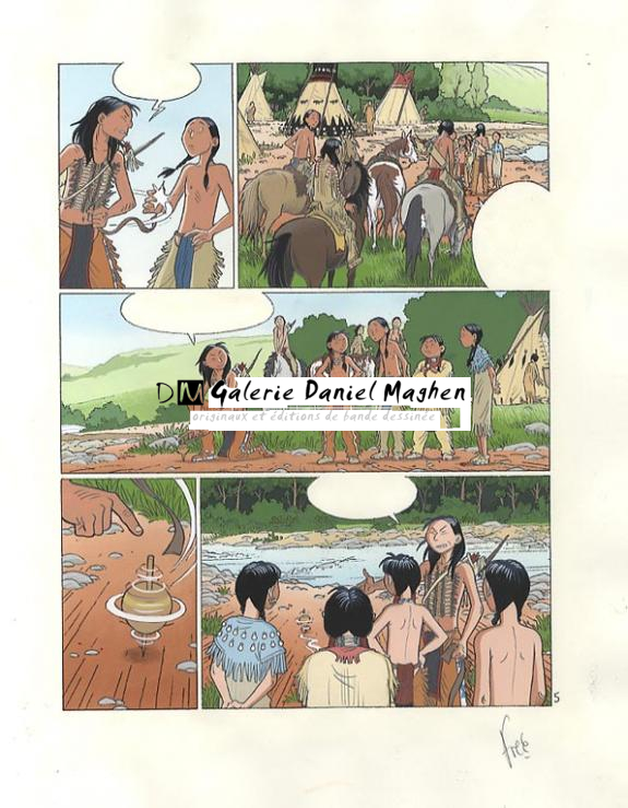 p05 planche couleur+ 2 crayonnés - Fred Simon - 318