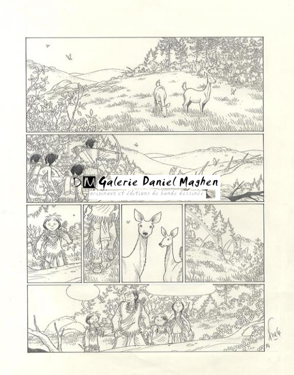 p14 planche+bleu+crayonné - Fred Simon - 322