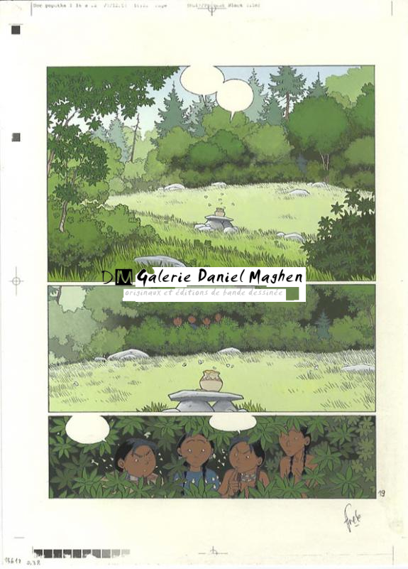 p19 planche+ 2 crayonnés - Fred Simon - 325