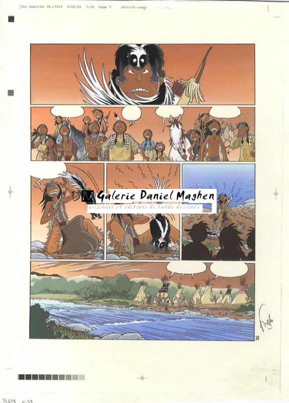 p28 planche+ 1 crayonné - Fred Simon - 326