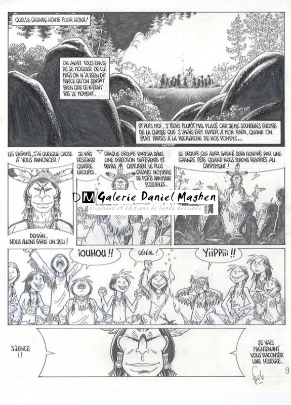 p09 planche crayonnée+bleu - Fred Simon - 329