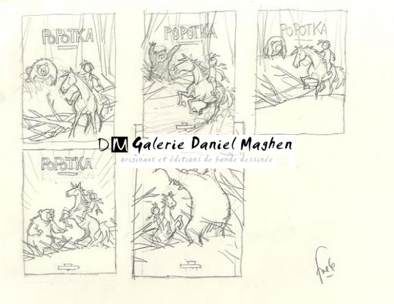 projet de couverture(5 croquis) t3 - Fred Simon - 334