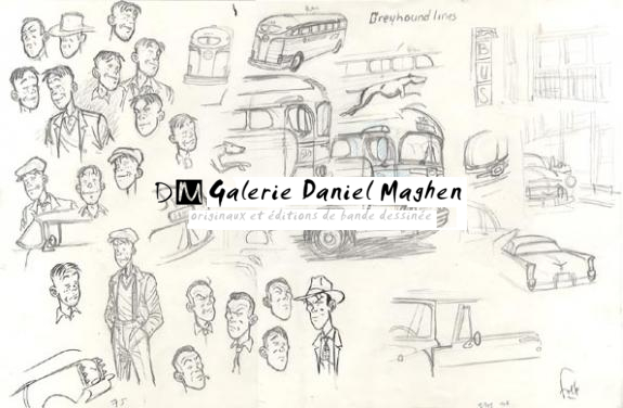 étude de personnages - Fred Simon - 366