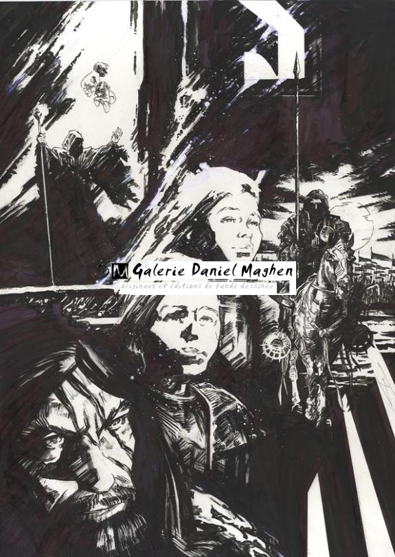 page inédite - Robin Recht - Feutre et encre de Chine sur papier - 409