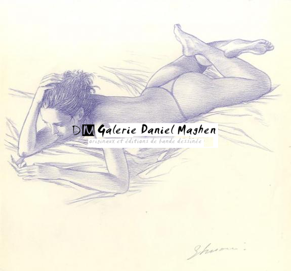 femme nue au lit - Didier Eberoni - 413