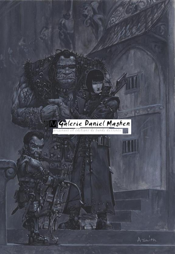 femme, ogre et nain guerriers - Adrian Smith - 439