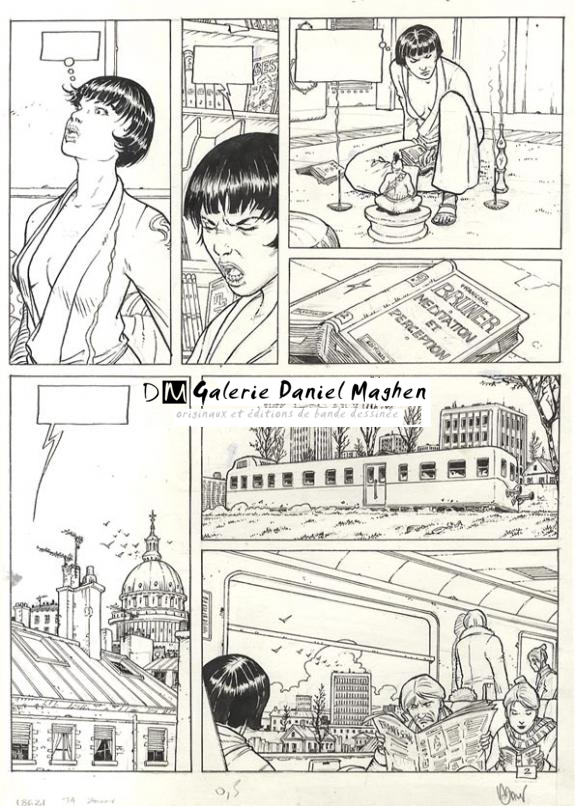 p02 + bleu - Philippe Adamov - Encre de Chine - 606