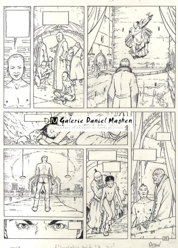 p26 + bleu - Philippe Adamov - Encre de Chine - 615