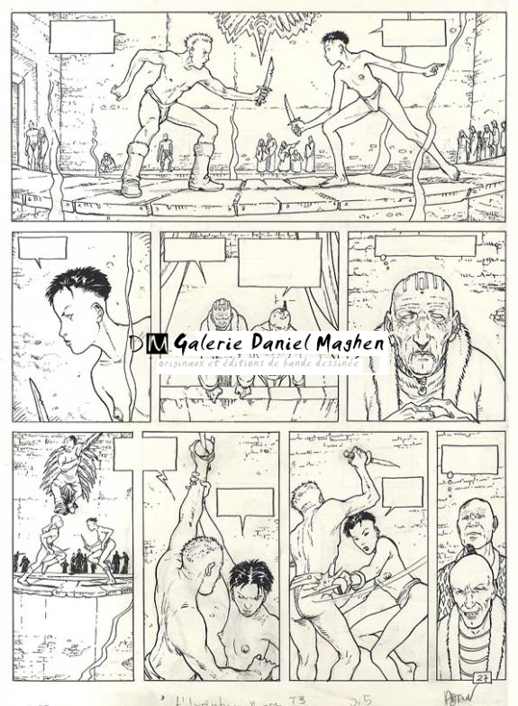 p27 + bleu - Philippe Adamov - Encre de Chine - 616