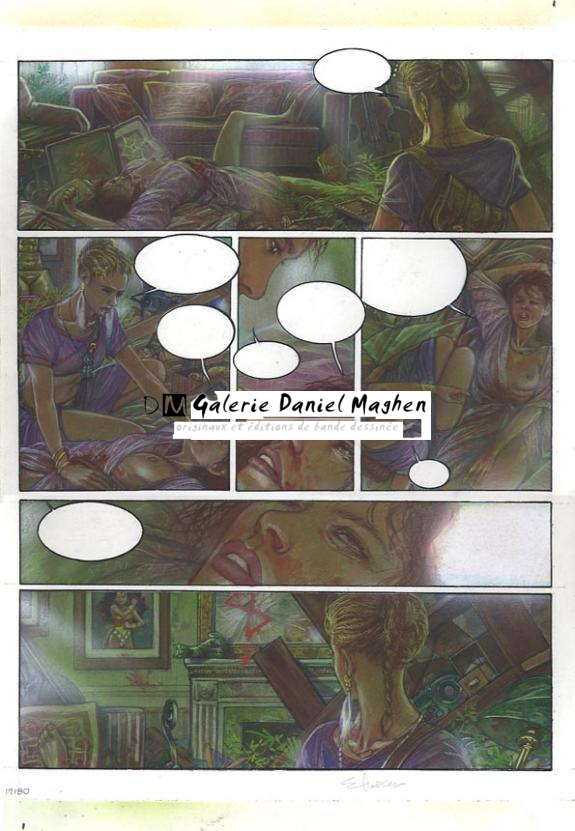 p21 - Eric Puech - Encre de couleur sur papier - 732