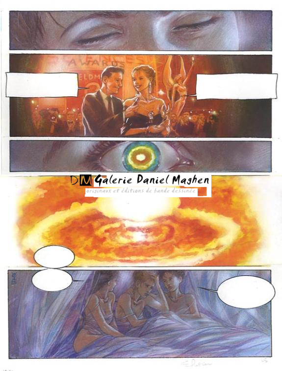 p25 - Eric Puech - Encre de couleur sur papier - 734