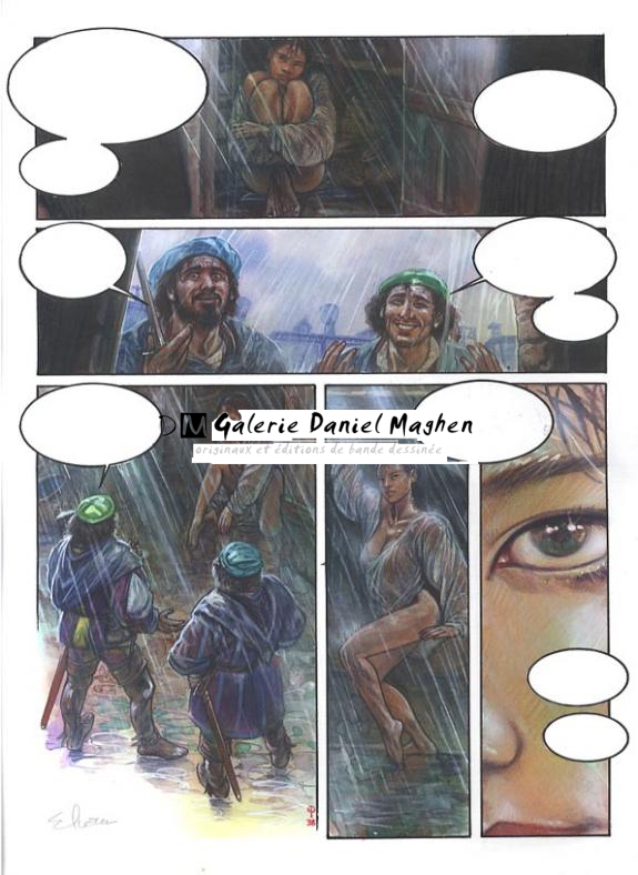 p38 - Eric Puech - Encre de couleur sur papier - 743