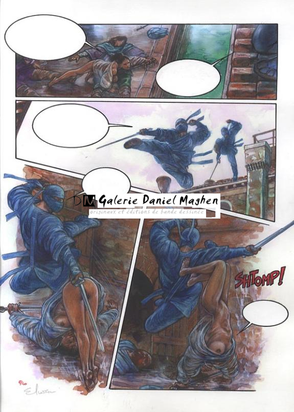 p40 - Eric Puech - Encre de couleur sur papier - 744