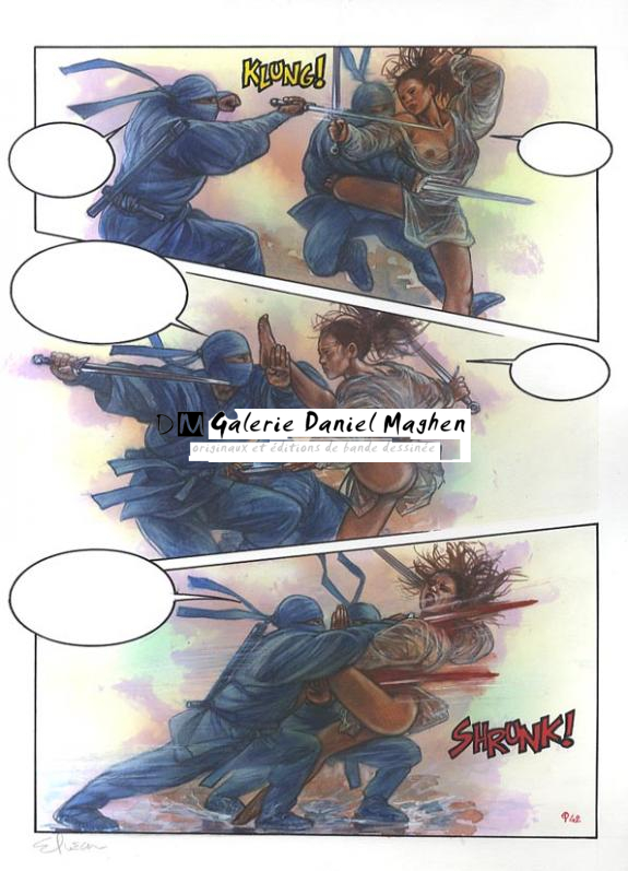 p42 - Eric Puech - Encre de couleur sur papier - 746