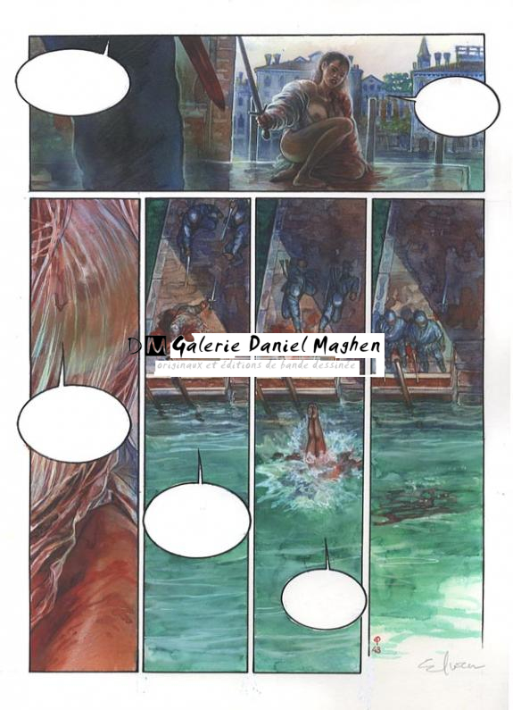 p43 - Eric Puech - Encre de couleur sur papier - 747