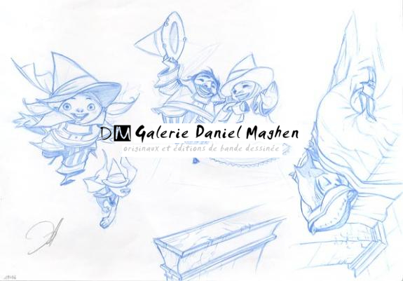 crayonné enfant et couple - Enrique Fernandez - 762