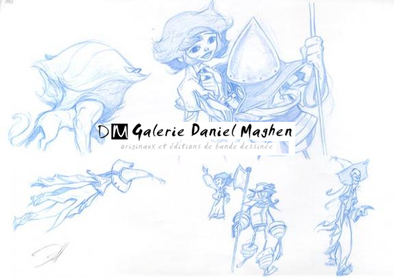 chalier et personnages - Enrique Fernandez - 763