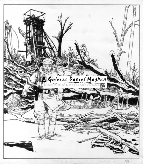 illustration pour calendrier - Christian Gine - Encre de Chine - 858