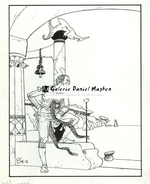 ex-libris - Christian Gine - Encre de Chine - 863