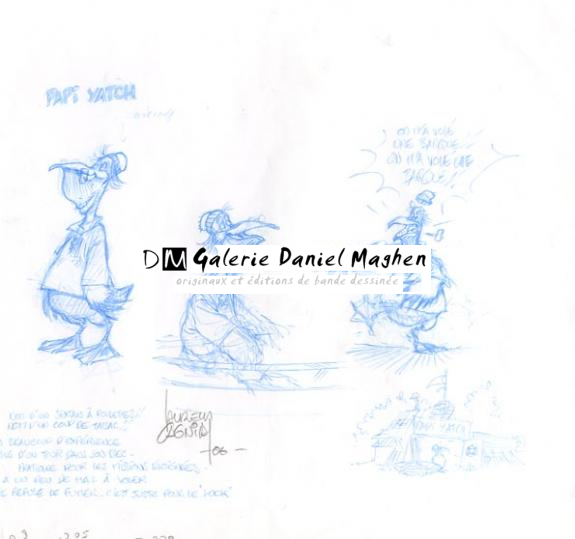 esquisse perso en bleu - Guth&Cagniat - 908