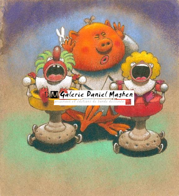 coiffeur et enfants - Olivier O'Groj - 1201