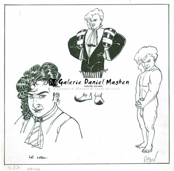 étude perso - Philippe Adamov - Encre de Chine - 1239