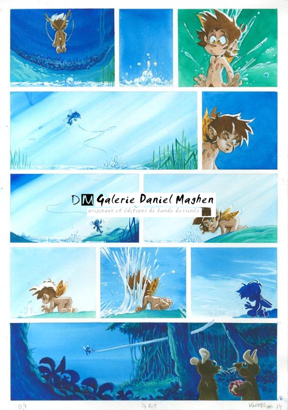 p14 - Cyril Knittel - Encre de couleur sur papier - 1365