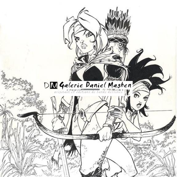 noir et blanc - Fabrice Meddour - Encre de Chine - 1438