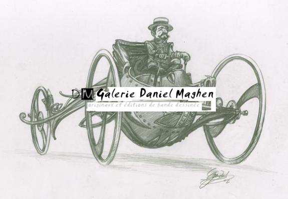 homme sur voiture - Gwendal Lemercier - Mine de plomb sur papier - 1465