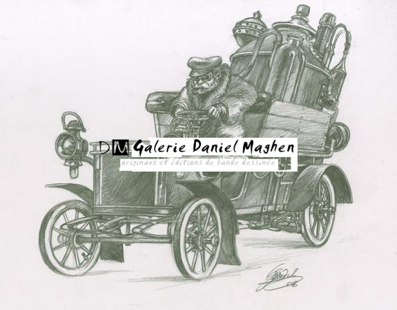 voiture à alcool - Gwendal Lemercier - Mine de plomb sur papier - 1466