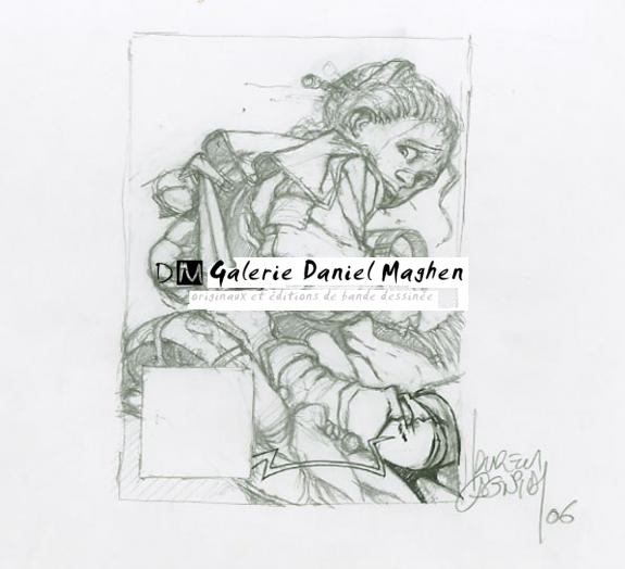 fille + poignard - Laurent Cagniat - 1499