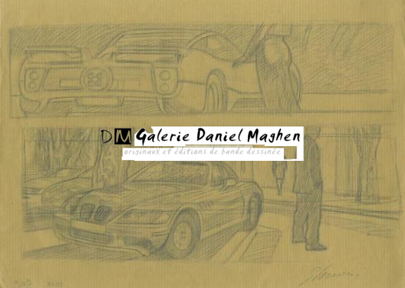 2 cases sur papier marron - Didier Eberoni - 1540