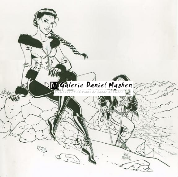 affiche grenoble (fanfoué +  mira) - illu 11 - Félix Meynet - Encre de Chine - 1558