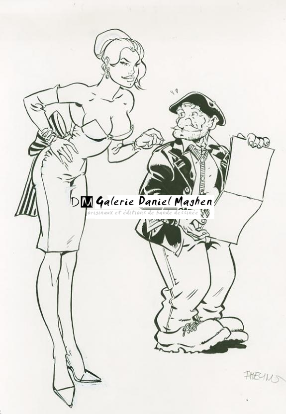 calendrier fanfoué (illu 15) - Félix Meynet - Encre de Chine - 1560