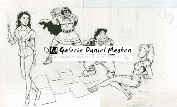 inédit  fanfoué nounours (illu 17) - Félix Meynet - Encre de Chine - 1561