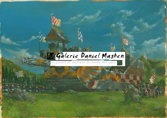 machine de guerre + bélier tête aigle - Adrian Smith - Acrylique - 1799